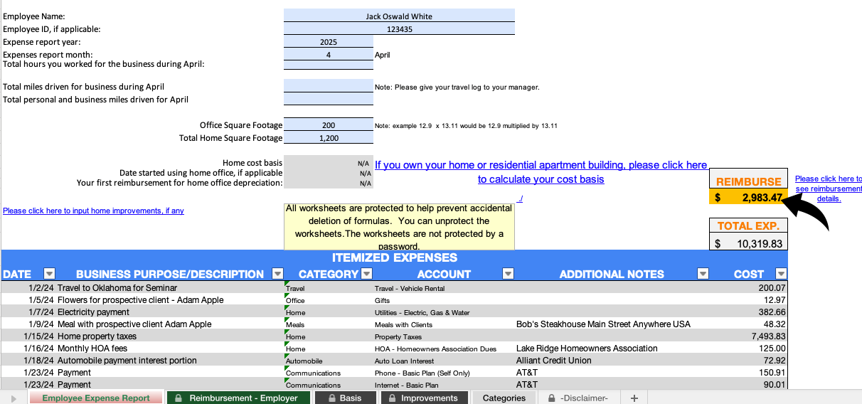Take Control of Home Office and Other Business Reimbursements with Our All-in-One Accountable Plan Bundle!