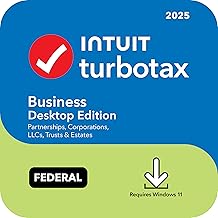 TurboTax Business Desktop Edition 2025, Federal Tax Return [PC Download]