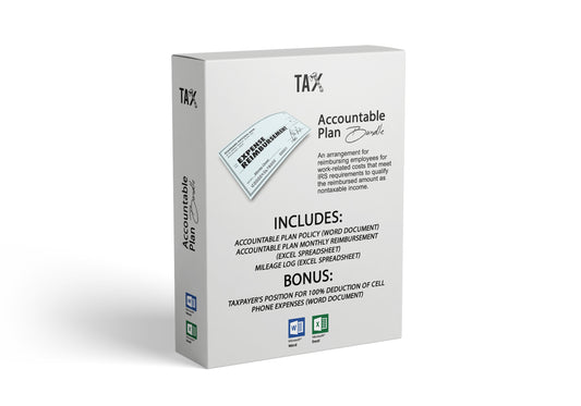 Take Control of Home Office and Other Business Reimbursements with Our All-in-One Accountable Plan Bundle!